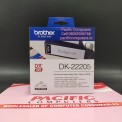 Brother DK-22205 Continuous Paper Label Roll Black on White, 62mm wide, Packaging Type: Box, GSM: 350