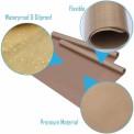 BROWN P.t.f.e Coated Glass Fibre Cloth