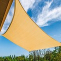 Brown PVC Fabricated Sail Shade, Shape: Tunnel