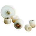 Brown Rubber Uhmwpe White Nylon Trolley Wheels, Box