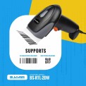 Buvvas BS-RTL-2DW Wireless Barcode Scanners, Handheld