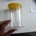 Capacity: 1000 ML Plastic Bamboo Jar