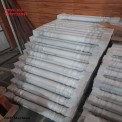 Carved Glossy White Marble Pillar, Size: 4 Ft. Height