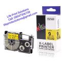 Casio 9mm Black on Yellow Label Tape XR-9YW1 100% Compatible Label Tape for Casio Label Printers