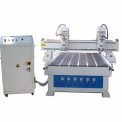 Cnc Double Head Wood Router Machine, 3.5 kW
