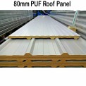 Color Coated 80mm PUF Roof Panel, For Roofing