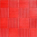Concrete ACC M40 Chequered Tile Cross Ribbed Red, Size: 1x1 Feet