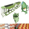 Concrete Floor Tiles Making Machinery, Capacity: 4000 Piece Per Day, Power: 12 HP