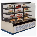 Curve Air Cooled Stainless Steel Cake Display Counter