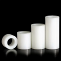 CYLINDRICAL WHITE DELRIN ROD, 60 mm, 1000 mm