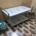 D & G Stainless Steel Hospital Trolley, Size/Dimension: 1000 X 300 X 1250 mm (lxwxh), Load Capacity: 90 kg