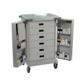 Diamond Grey Drug Trolley, For Hospital, Size: 1100(h) X 460(w) X 1000(l) Mm