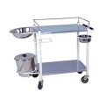 Diamond Stainless Steel Hospital Trolley, Size: 480x480x800 Mm