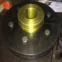 Double Sprocket Tapered Roller Alloy Steel Trailing Wheel