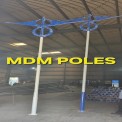 Dual-Arm 7 M GI Street Light Pole