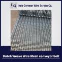 Dutch Weave Wire Mesh conveyor belt, For Industrial Applications