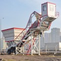 Electric Powerol Mobile Concrete Batching Plant, Output Capacity: 1600 Liters