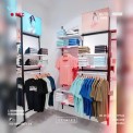 Era Wall Mounted MS Garment Display Rack, For Supermarket