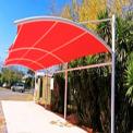 Fiber 8 mm Red Fibre Car Parking Shed