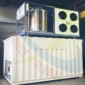 Flake ice machine with containerised Ice store