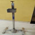 Foot Operated Stainless Steel Pedal Hands Free Sanitizer Dispenser Stand