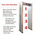 Four Zone Door Frame Metal Detector