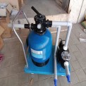FRP Top Mount Trolley mounted swimming pool filter, For Commercial