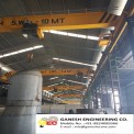Ganesh Engineering Electric Underslung Crane, For Workshops,Material Handling, Load Capacity: 10-20 ton