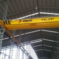 Ganesh Engineering Yellow Double Girder Top Running Bridge Crane, For Material Handling