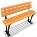 GI Without Arm Rest Designer Garden Bench, Size: 120x150x180 CM