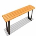 GI Without Arm Rest Designer Garden Bench, Size: 120x150x120 CM