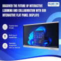 Gladwin Aluminium Interactive White Digital Board, Size: 75 Inch