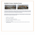Goliath Crane, 10 Ton, 50 Ton