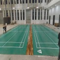 Gray Pvc Badminton Court Flooring