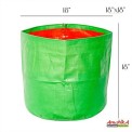 Green And Orange Circule Vegetable Grow Bag, Size: 18x18