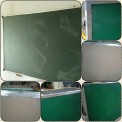 Green Glass  Chalk Writing Boards for School, Frame Material: Durable Aluminium