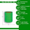 Green Hdpe Grow Bag 09""X12"", For Agriculture