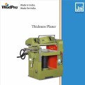 Green Mild Steel Thickness Planer Machine, 3 HP, For Wood Working