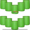 Green Orange Round Coco Peat Grow Bag, Size: 18x12