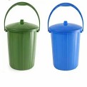 Green Plastic Dustbin, For Home, Capacity: 25 L
