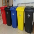 Green Plastic Otto Pedal Dustbin, Capacity: 120 Ltr.