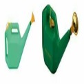Green Plastic Yuvcon Watering Can With Brass Head For Garden, 5 Litre