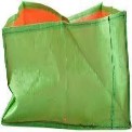 Green/Orange Rectangular Keerai Grow Bag, Size: 24x12x9