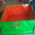 Green/Orange Rectangular Keerai Grow Bag, Size: 24x12x9