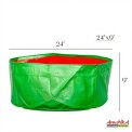 Green/Orange Round AnushikA Agri HDPE Grow Bags, Size: 24x9