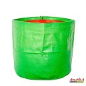 Green/Orange Round HDPE Grow Bag 24x24 (GSM200), For Terrace Gardening