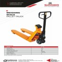 Hand Operated Weighing Scale Hydraulic Pallet Truck, For Material Handling