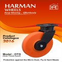 Harman Wheels Polyurethane Caster Trolley Wheel, For Industrial, Load Capacity: 200-500 Kg