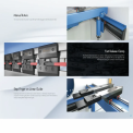Harsle 40T1600 - 6000 NC Semi Automatic Metal Sheet Bending Press Brake Machine