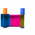HID Fargo Plastic Ymcko Printer Ribbon